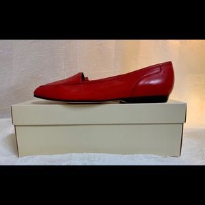 Enzo Angiolini Women’s Liberty Leather Flats. Red. Size 7.